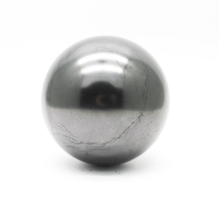 Shungite Sphere Polished 100mm/3.94" made of 100% Natural Rare Stone Tolvu 